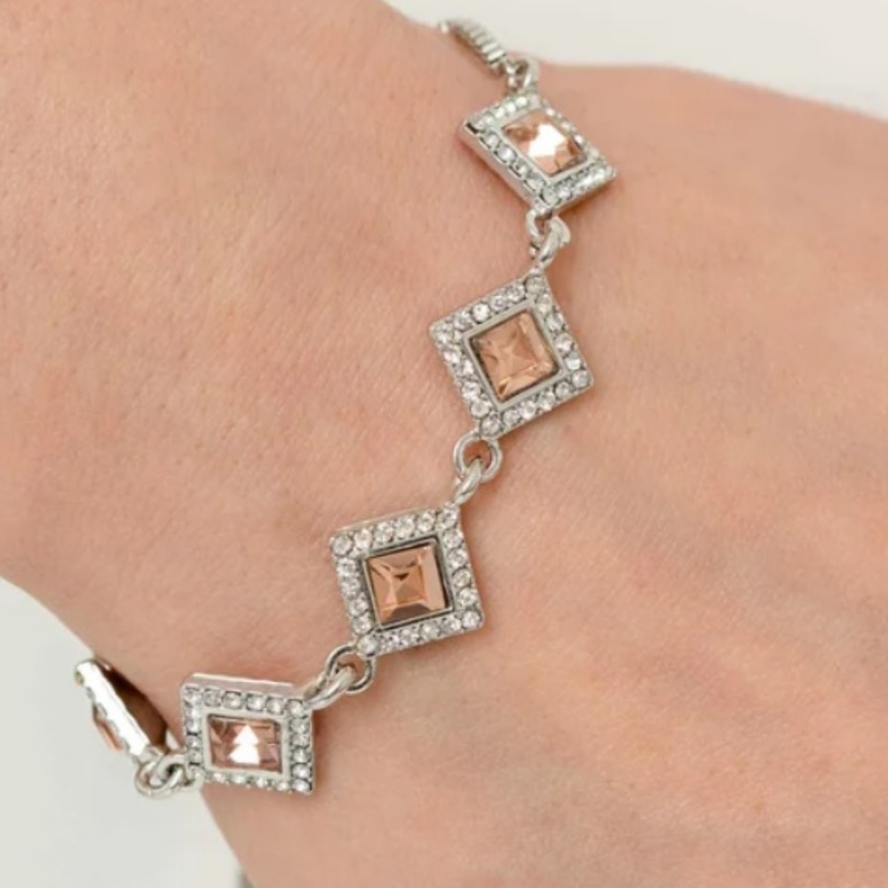 Exclusive exhibit orange bracelet paparazzi